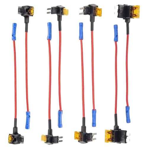 yotutun Auto Stromkreissicherungshahn Set, 8 Pcs Stromdieb Sicherung Kfz mit ATO-, Mini-, Micro2- und Mini Stromdieb Sicherung Autosicherungen Stromdieb für Auto Lkw Boot von yotutun