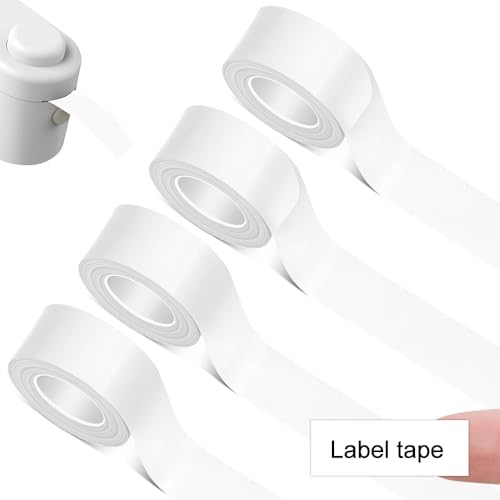 yotutun Thermo-Etikettenband, 4 Rollen Selbstklebende Etikettenband für L1/Q1/M1 Etikettendrucker, Thermo Etiketten 16mm x 4m, auf Größe Zuschneidbar, Thermopapier Selbstklebend yotutun Thermo-Etikettenband, 4 Rollen Selbstklebende Etikettenband für L1/Q1/M1 Etikettendrucker, Thermo Etiketten 16mm x 4m, auf Größe Zuschneidbar, Thermopapier Selbstklebend von yotutun