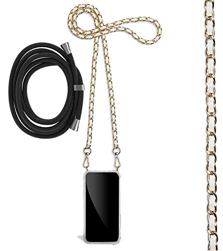 youmehe Handykette kompatibel mit Xiaomi 11T 5G/11T Pro 5G,Handyhülle mit Metal Umhängeband und Ersatz Kordel schwarz,mit Kordel Tasche TPU Bumper Schutzhülle für stoßfest,Kratzfest-(Weiß+Golden) youmehe Handykette kompatibel mit Xiaomi 11T 5G/11T Pro 5G,Handyhülle mit Metal Umhängeband und Ersatz Kordel schwarz,mit Kordel Tasche TPU Bumper Schutzhülle für stoßfest,Kratzfest-(Weiß+Golden) von youmehe