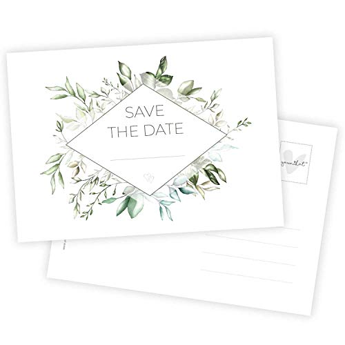 15 Postkarten Save the Date I DIN A6 I Set Hochzeit Wedding Einladungs-Karten Countdown I dv_723 von younikat