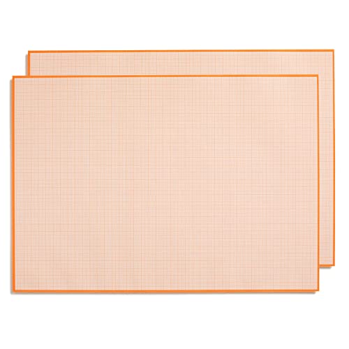 2er-Set Millimeterpapier DIN A2 Schreibtischunterlage zum skizzieren I dv_1195 von younikat