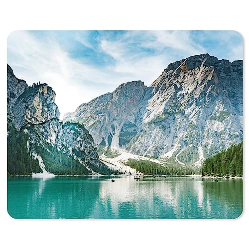 Berge Mauspad Motiv I 24 x 19 cm I Mousepad in Standard-Größe I rutschfest I Urlaub Reise Alpen Landschaft I mit Oberflächenschutz I für Büro und Gaming I dv_945 von younikat