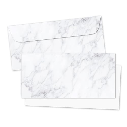 Briefkarten Set Marmor I 50 Blatt in DIN lang mit Umschlag I Weiß I Einladung Geburtstag Hochzeit Veranstaltung I dv749 Briefkarten Set Marmor I 50 Blatt in DIN lang mit Umschlag I Weiß I Einladung Geburtstag Hochzeit Veranstaltung I dv749 von younikat