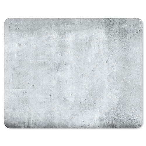 Mauspad in Beton-Optik I 24 x 19 cm I Mousepad in Standard-Größe, rutschfest I schlicht modern I Stein-Optik Granit grau I dv639 von younikat