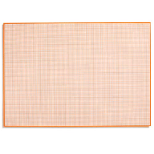 Millimeterpapier-Block zum Beschreiben und skizzieren I zum Abreißen I Mathematisches Papier mit Linienstruktur I Büro und Schule I DIN A2 I groß I orange I Offset 90 g/m² 40 Blatt I dv_779 von younikat