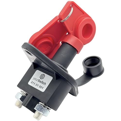 yourSwitch 211 01 001 Batterieschalter 12V, 24V kompatibel mit Hella 6EK 002 843-111 Solaris BX0202750500 Terex Massey Ferguson Jungheinrich Liebherr mit Schlüssel Set 9SL 706 729-031 yourSwitch 211 01 001 Batterieschalter 12V, 24V kompatibel mit Hella 6EK 002 843-111 Solaris BX0202750500 Terex Massey Ferguson Jungheinrich Liebherr mit Schlüssel Set 9SL 706 729-031 von yourSwitch