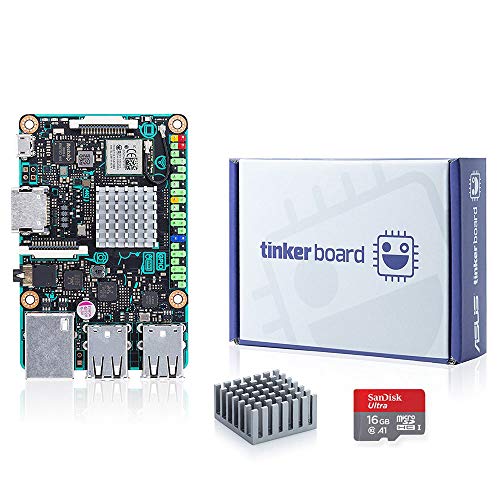 youyeetoo ASUS 2GB Tinker Board + Acrylgehäuse + OS TF Karte SBC RK3288 SoC 1,8 GHz Quad-Core-CPU, Mali-T764 GPU von youyeetoo