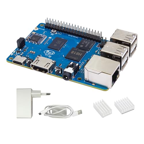 youyeetoo Banana Pi BPI-M4 Berry Einplatinencomputer, H618- Quad Core CPU, 2GB LPDDR4 8GB eMMC, integriertes Wi-Fi/BT/HDMI/1Gbps Ethernet, ARM Entwicklungsboard von youyeetoo