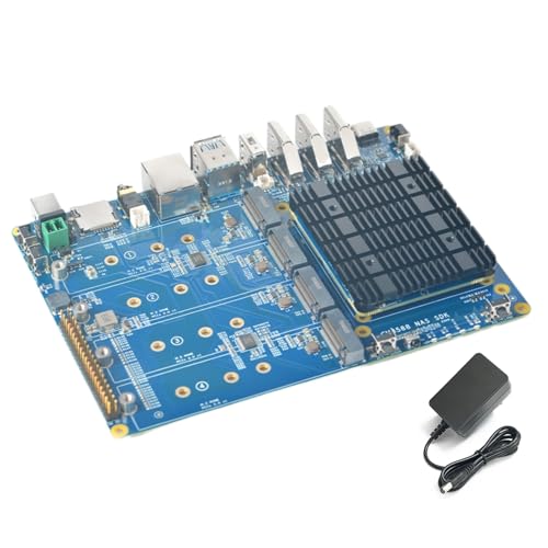 youyeetoo CM3588 Plus Mini NAS Plattform, 8K Video, RK3588,OpenMediaVault fit,16/32GB RAM, 4 x M.2 PCIe3.0 Sockel, NAS Lösungen, Home Server,Lokaler Cloud Speicher，Micro Computer (16G+64G,NAS-Kit) von youyeetoo