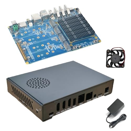 youyeetoo CM3588 Plus Mini NAS Plattform, 8K Video, RK3588,OpenMediaVault fit,16/32GB RAM, 4 x M.2 PCIe3.0 Sockel, NAS Lösungen, Home Server,Lokaler Cloud Speicher，Micro Computer (32G+256G,Full-Kit) von youyeetoo