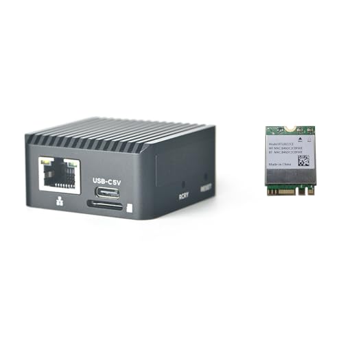 youyeetoo FriendlyElec NanoPi Zero2, Winziger GbE Computer Router - 1/2GB RAM - Mit eMMC Sockel, RJ45 GbE, RK3528A, Versteckte WiFi Antenne (2GB RAM+32GB eMMC,Mit WiFi-Modul) von youyeetoo