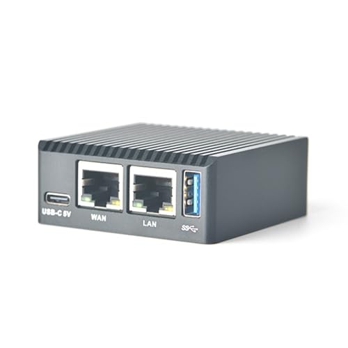 youyeetoo FriendlyElec Nanopi R3S Mini Router, 2GB LPDDR4X, 0/32 GB eMMC, RK3566 Soc, OpenWRT mit Dual-Gbps Ethernet, für IOT NAS Smart Home Gateway, Tragbares Reisen (2+32GB,mit Metallgehäuse) von youyeetoo