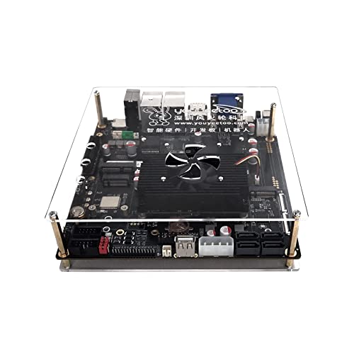 youyeetoo ITX-3588J Rockchip RK3588 8K AI Mini-ITX Mainboard HDMI2.1 DP1.4 WiFi 6 Onboard DC POE Power Support Android 12 Ubuntu Debian 11 (4 + 32GB with Case) von youyeetoo