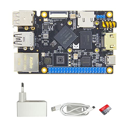 youyeetoo LubanCat 1S Singal Board Computer - Like Raspberry Pi Form Factor - Onboard GbE x1,HDMI 2.0, Mini PCIe Support WiFi,4G LTE - Android Debian Ubuntu for AIoT Robotic - 4GB RAM&32GB TF Card von youyeetoo