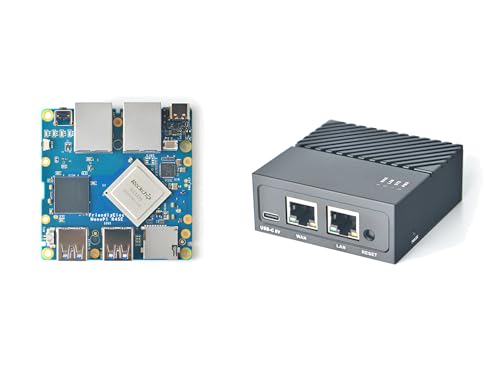 youyeetoo Nanopi R4SE Mini Router OpenWRT mit Dual-Gbps Ethernet Ports 4GB LPDDR4 32G eMMC basierend auf RK3399 Soc für IOT NAS Smart Home Gateway (mit Mac-Chip) von youyeetoo