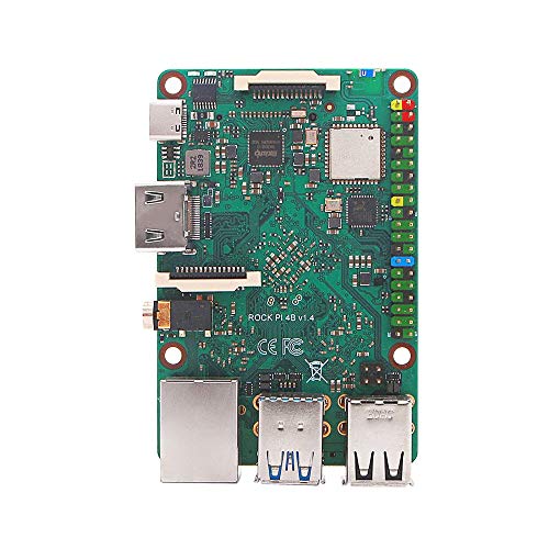 youyeetoo Rock Pi 4 Model B Singal Board Computer 4GB RAM optional 16GB/32GB/64GB/128GB EMMC Storage HDMI MIPI Onboard WiFi BT Raspberry Pi Form Factor(Kein EMMC) von youyeetoo