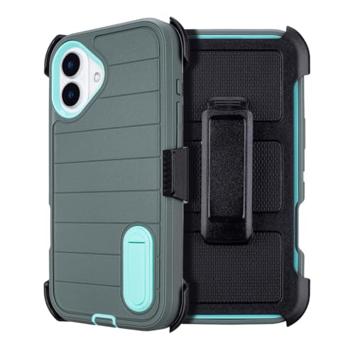 Yowtrey Schutzhülle für iPhone 16 Plus, mit Gürtelclip, 3 Schichten, robust, militärische Qualität, ShockPlusof Plusof Plustective Hüllen, robuste Handyhüllen, iPhone 16 Plus, 17,5 cm (6,7 Zoll Yowtrey Schutzhülle für iPhone 16 Plus, mit Gürtelclip, 3 Schichten, robust, militärische Qualität, ShockPlusof Plusof Plustective Hüllen, robuste Handyhüllen, iPhone 16 Plus, 17,5 cm (6,7 Zoll von yowtrey