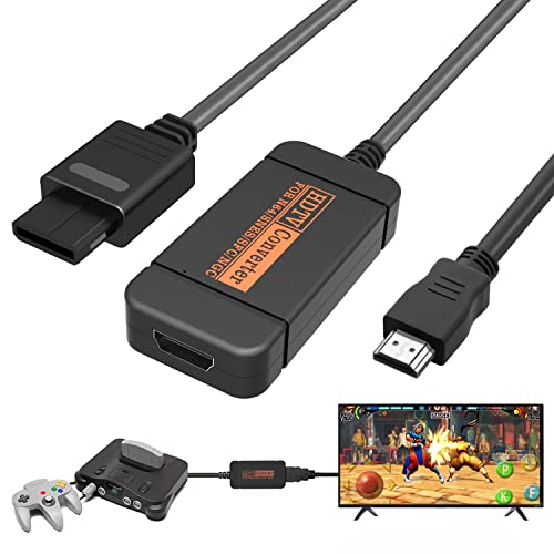 yoxxzus N64 HDMI Adapter, HDMI Konverter mit HDMI Kabel für N64/Gamecube/SNES von yoxxzus