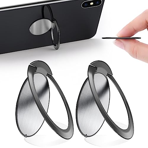 yuejuhe 2 Stück Handy Ring Halterung, 360 Grad Drehung 1,8 mm Ultradünner Ring Ständer, Handy Halterung Finger für Smartphone, Magnetische Autohalterung yuejuhe 2 Stück Handy Ring Halterung, 360 Grad Drehung 1,8 mm Ultradünner Ring Ständer, Handy Halterung Finger für Smartphone, Magnetische Autohalterung von yuejuhe