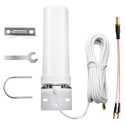 4G LTE Antenne SMA Stecker Außenantenne Omnidirektionale SMA Antenne Kompatibel mit 3G 4G Router Modem Wasserdicht für Router Mobile Hotspot Wireless Home Phone von yusvwkj