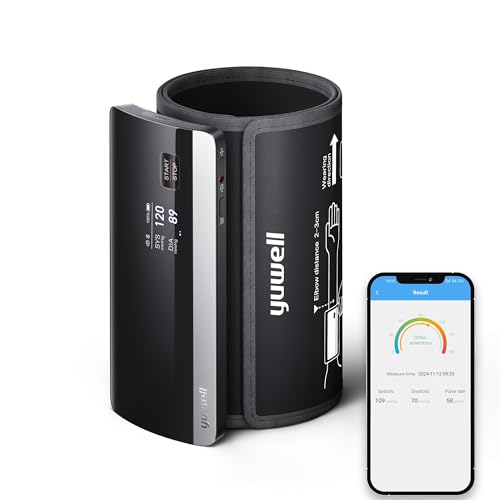 yuwell Smart Oberarm-Blutdruckmessgerät mit APP, Digitales Blutdruckmessgerät mit Bluetooth-Übertragung, Sprachübertragung, Wiederaufladbarem Akku, Ideal für den Einsatz zu Hause und im Freien YE630CR yuwell Smart Oberarm-Blutdruckmessgerät mit APP, Digitales Blutdruckmessgerät mit Bluetooth-Übertragung, Sprachübertragung, Wiederaufladbarem Akku, Ideal für den Einsatz zu Hause und im Freien YE630CR von yuwell