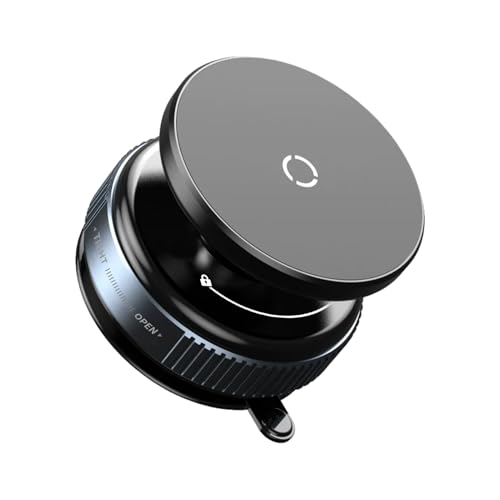 yuwqqoajv 360 ° Getränkehalter Telefonhalter mit einhändigem, starkem Vakuum Saugnapf ABS 360 Grad drehbarer Telefonhalter, Schwarz von yuwqqoajv