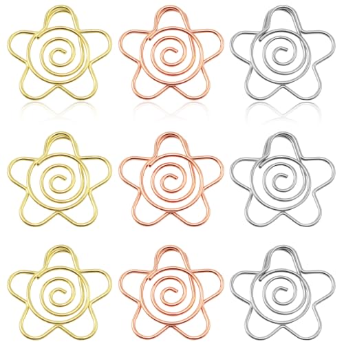 yyangz Büroklammern, Blumen-Rose, Büroklammern, Büroklammern, Dateien, Sortierklammern, Metall, Büroklammern, Gold, Roségold, Silber, zum Dekorieren von Notizbüchern, Ordnern, Tagebüchern, 30 Stück yyangz Büroklammern, Blumen-Rose, Büroklammern, Büroklammern, Dateien, Sortierklammern, Metall, Büroklammern, Gold, Roségold, Silber, zum Dekorieren von Notizbüchern, Ordnern, Tagebüchern, 30 Stück von yyangz