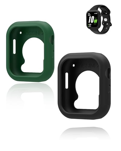 (2 Pack) Case for Rossini 2i, yystao Silicone case, Drop and Scratch Resistant case, Frame Shell, Black-Green von yystao