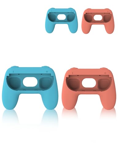(2 Stücke) Schutzhülle für Switch2 Joy-Con Game Controller, yystao silikon hülle kompatibel mit Switch 2 PRO, mit verbessertem Griff und umfassender Schutzfunktion, Blau-Orange von yystao