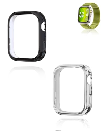 (2er Pack) Schutzhülle für Huawei FIT 4 Pro, yystao härtere PC-Schutzhülle mit 9H-Glas-Schutzfolie, vollumfassende einheitliche Schutzabdeckung, Schwarz & Silber von yystao