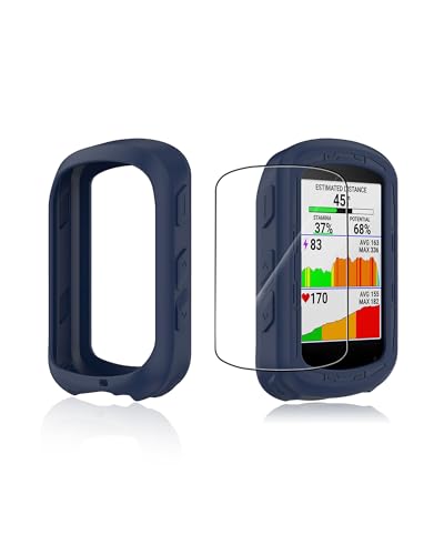 Hülle für Garmin Edge 540 Fahrradcomputer, yystao Silikon-Schutzhülle kompatibel mit Garmin Edge 840, mit weichem TPU Schutzfolie - Stoßfest, Staubdicht, Wasserdicht, Blau von yystao