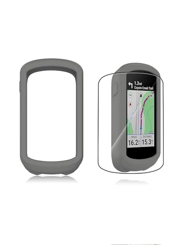 Hülle für Garmin Edge Explore 2 Fahrradcomputer, yystao Silikon-Schutzhülle kompatibel mit Garmin Explore2, mit weichem TPU Schutzfolie - Stoßfest, Staubdicht, Wasserdicht, Grau Hülle für Garmin Edge Explore 2 Fahrradcomputer, yystao Silikon-Schutzhülle kompatibel mit Garmin Explore2, mit weichem TPU Schutzfolie - Stoßfest, Staubdicht, Wasserdicht, Grau von yystao