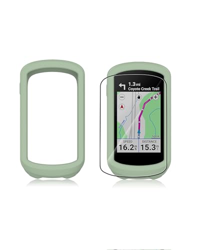 Hülle für Garmin Edge Explore 2 Fahrradcomputer, yystao Silikon-Schutzhülle kompatibel mit Garmin Explore2, mit weichem TPU Schutzfolie - Stoßfest, Staubdicht, Wasserdicht, Grün von yystao