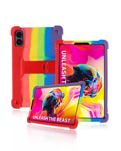Schutzhülle für Alldocube iPlay 70 Mini Ultra 8.8 Zoll 2025 neueste, yystao Weiche Silikon-Tablet-Hülle kompatibel mit Alldocube iPlay70 Mini Ultra, verstellbarem Ständer (Regenbogen) von yystao