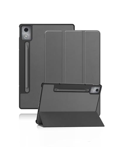 Schutzhülle für Motorola Tablet Moto Pad 60 Pro 12.7 Zoll, yystao Dünner Ständer mit Dreifachfaltdesign, Harter Schutzumhüllung kompatibel mit Motorola Moto Pad 60 Pro, Grau Schutzhülle für Motorola Tablet Moto Pad 60 Pro 12.7 Zoll, yystao Dünner Ständer mit Dreifachfaltdesign, Harter Schutzumhüllung kompatibel mit Motorola Moto Pad 60 Pro, Grau von yystao
