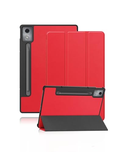 Schutzhülle für Motorola Tablet Moto Pad 60 Pro 12.7 Zoll, yystao Dünner Ständer mit Dreifachfaltdesign, Harter Schutzumhüllung kompatibel mit Motorola Moto Pad 60 Pro, Rot Schutzhülle für Motorola Tablet Moto Pad 60 Pro 12.7 Zoll, yystao Dünner Ständer mit Dreifachfaltdesign, Harter Schutzumhüllung kompatibel mit Motorola Moto Pad 60 Pro, Rot von yystao