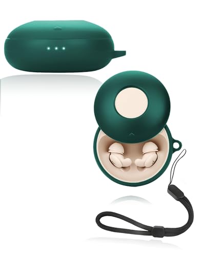 Schutzhülle für Soundcore Sleep A20 Ohrhörer, yystao weiche Silikonhülle kompatibel mit Soundcore Sleep A20, mit Umhängeband - hautfreundlich & langlebig, Grün von yystao