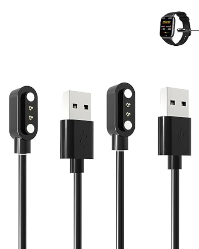 yystao (2 Stück) Kabel für BANLVS Smart Watch 1.83", Stabiles magnetisches USB Ladekabel kompatibel mit BANLVS von yystao