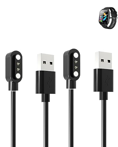 yystao (2 Stück) Kabel für JANOLTY LX307 Smart Watch 2.01", Stabiles magnetisches USB Ladekabel kompatibel mit JANOLTY LX307 von yystao