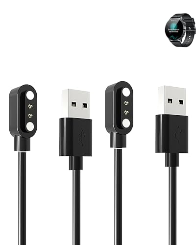 yystao (2 Stück) Kabel für Motsfit Smart Watch 1.56", Stabiles magnetisches USB Ladekabel kompatibel mit Motsfit von yystao
