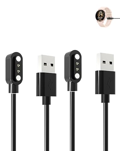 yystao (2 Stück) Kabel für ZPPSNFIT Smart Watch 1.43", Stabiles magnetisches USB-A Ladekabel kompatibel mit ZPPSNFIT G1 von yystao