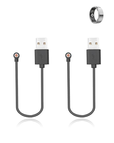 yystao (2 Stück) Ladekabel für DEKELIFE Smart Ring, Stabiles magnetisches USB Ladekabel kompatibel mit DEKELIFE WDR02-Y13 von yystao