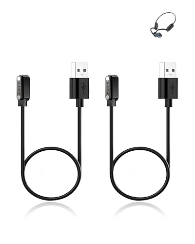 yystao (2 Stück) Ladekabel für GOHHME Knochenschall Kopfhörer Schwimmen Kopfhörer, Stabiles magnetisches USB Ladekabel kompatibel mit GOHHME earphones von yystao