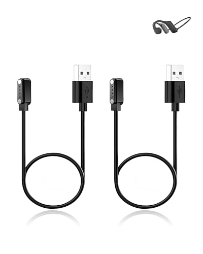 yystao (2 Stück) Ladekabel für IFECCO Kopfhörer Schwimmen, Stabiles magnetisches USB Ladekabel kompatibel mit iFecco X5 von yystao