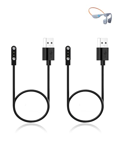 yystao (2 Stück) Ladekabel für MONODEAL Kopfhörer Schwimmen, Stabiles magnetisches USB Ladekabel kompatibel mit MONODEAL MSEU-DV68 von yystao