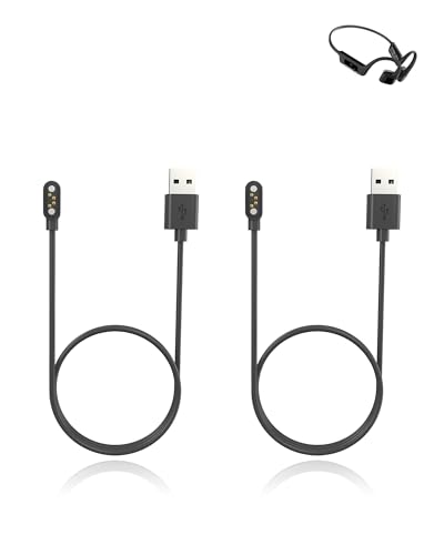 yystao (2 Stück) Ladekabel für MONODEAL Kopfhörer Schwimmen, Stabiles magnetisches USB Ladekabel kompatibel mit MONODEAL X8 von yystao