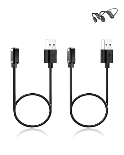 yystao (2 Stück) Ladekabel für QYGCKJ Kopfhörer Schwimmen, Stabiles magnetisches USB Ladekabel kompatibel mit QYGCKJ AS18 von yystao