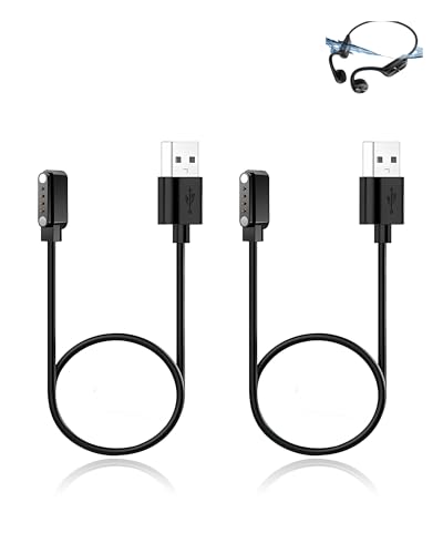 yystao (2 Stück) Ladekabel für WalkerFit Kopfhörer Schwimmen, Stabiles magnetisches USB Ladekabel kompatibel mit WalkerFit T10Pro von yystao