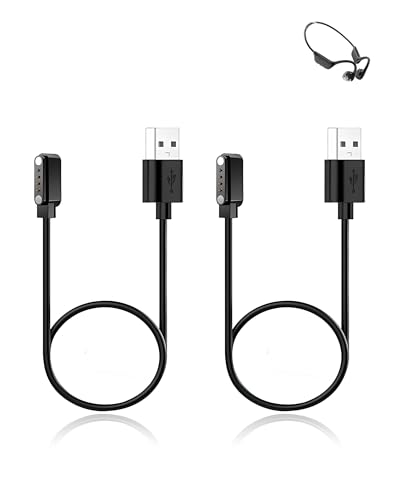 yystao (2 Stück) Ladekabel für yawlown Kopfhörer Schwimmen, Stabiles magnetisches USB Ladekabel kompatibel mit yawlown X7 von yystao
