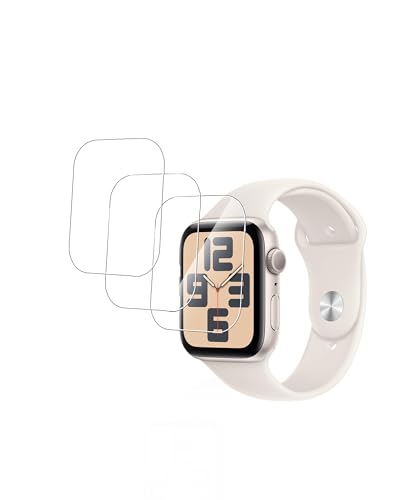 yystao (3 Stück) Schutzfolie für Apple Watch SE, TPU-Material weiche Displayschutzfolie, hochauflösend, kratzfest, berührungsempfindlich, Anti-Fingerprint von yystao